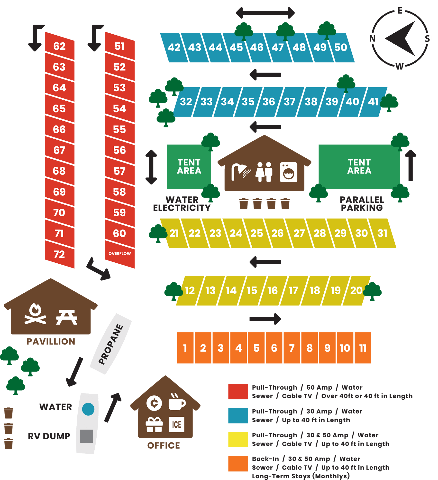 indian creek campground map